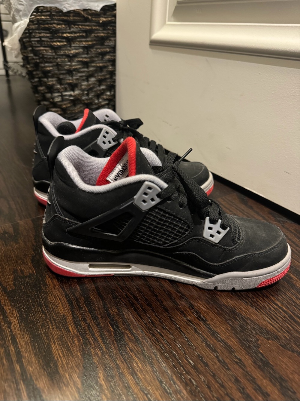 Jordan Black Red and White Sneakers